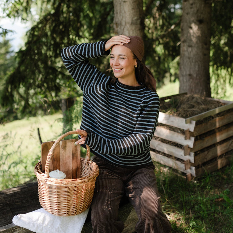 Wollpullover Hella mit Stehkragen