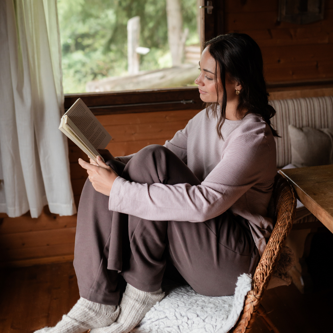 Gestreiftes Oversize Langarmshirt Alva