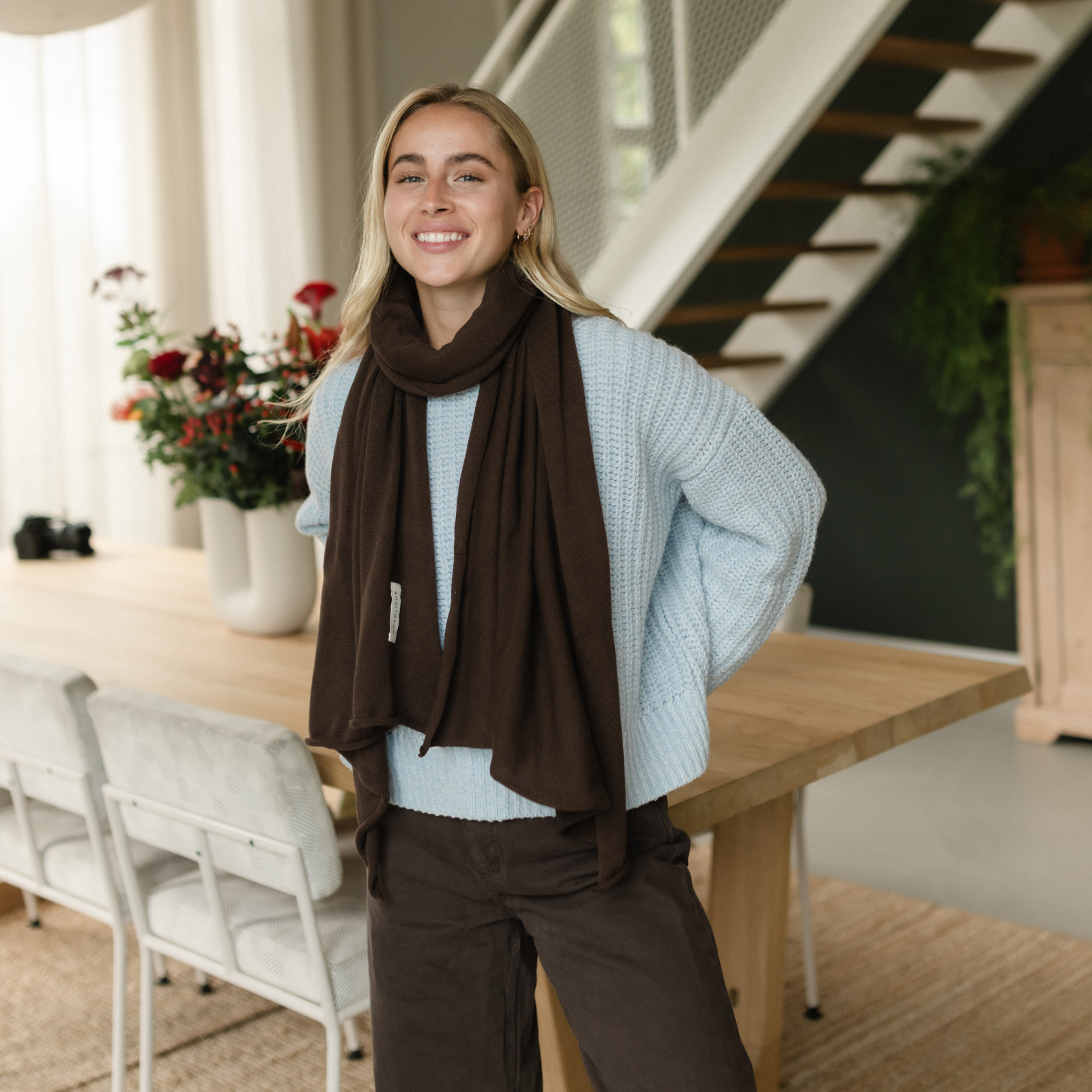 Polster Rostbraun Nordlicht Cordrock Stina Rostbraun aus Bio-Baumwolle