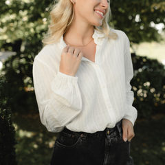 Rüschen Musselin Bluse Hilja