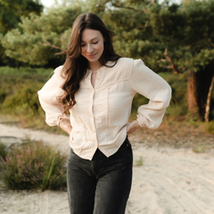 Musselin Bluse Emi Langarm