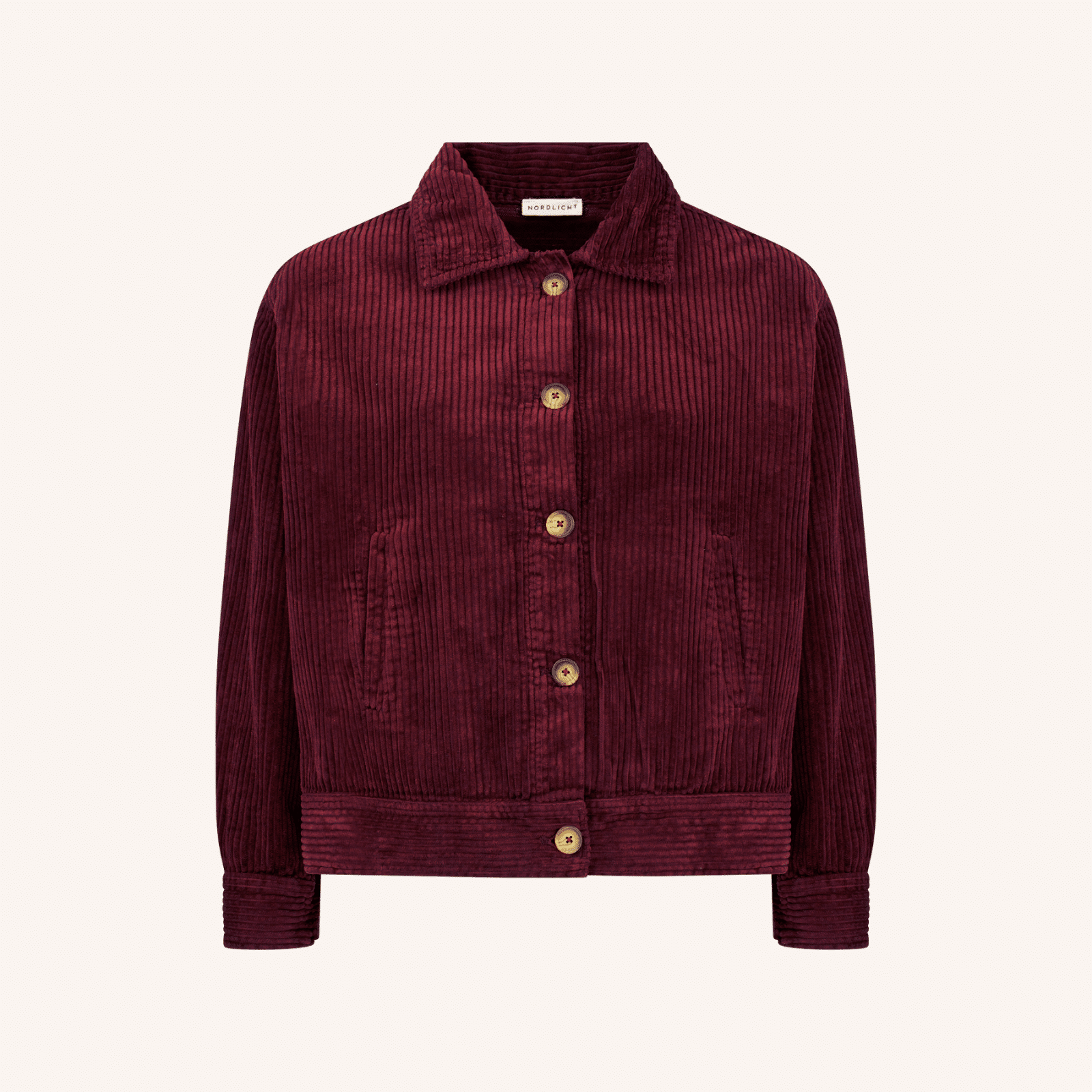 cordjacke bordeaux rot