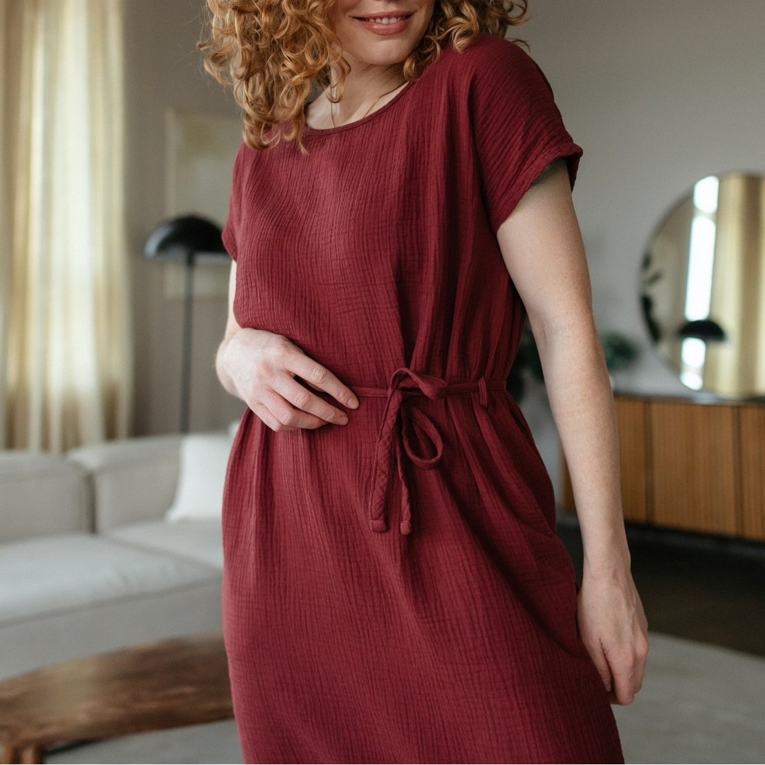 Musselin Kleid Elin