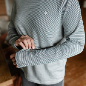 Gestreiftes Oversize Langarmshirt Alva