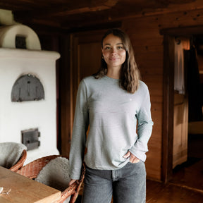 Gestreiftes Oversize Langarmshirt Alva