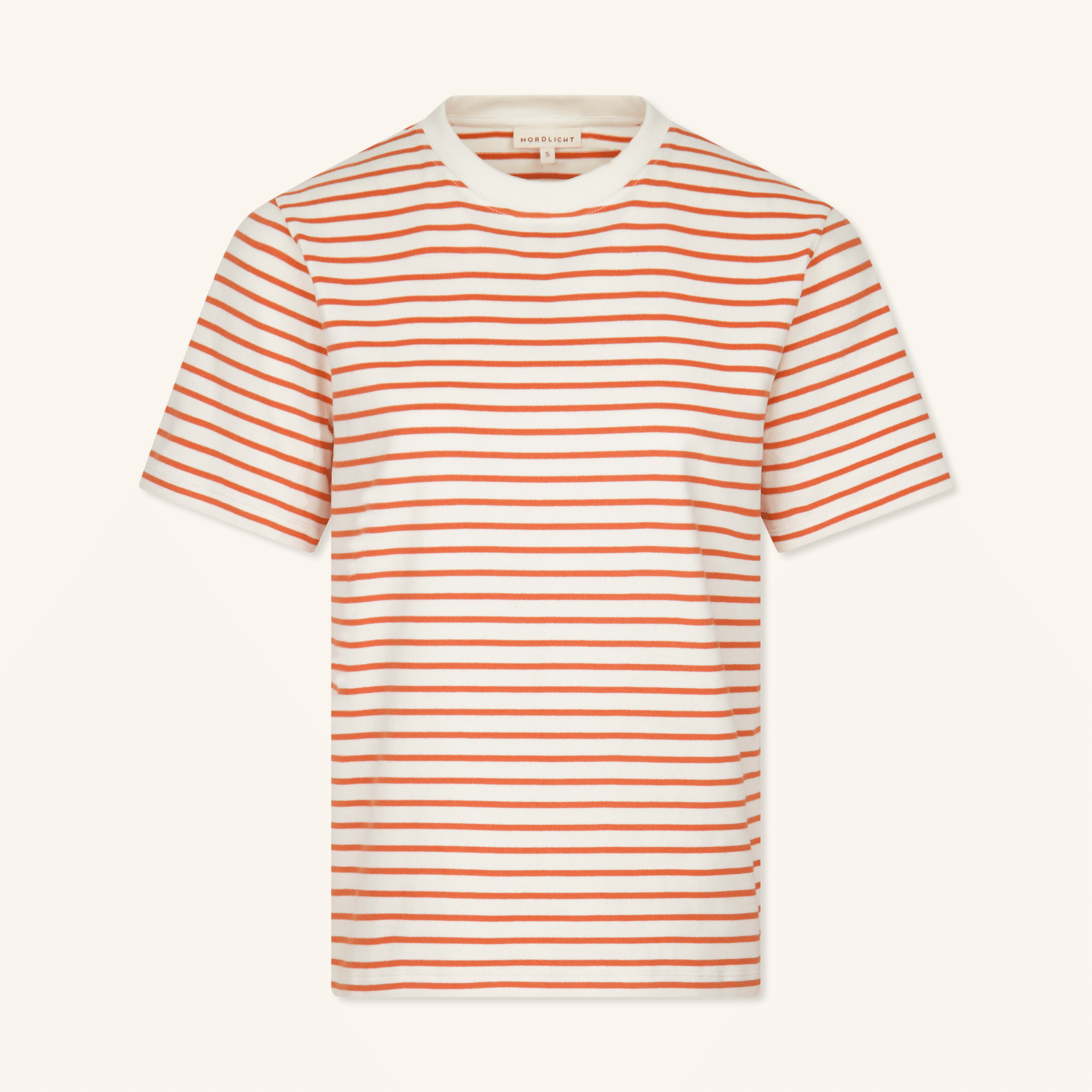 heavy t-shirt aprikot orange gestreift