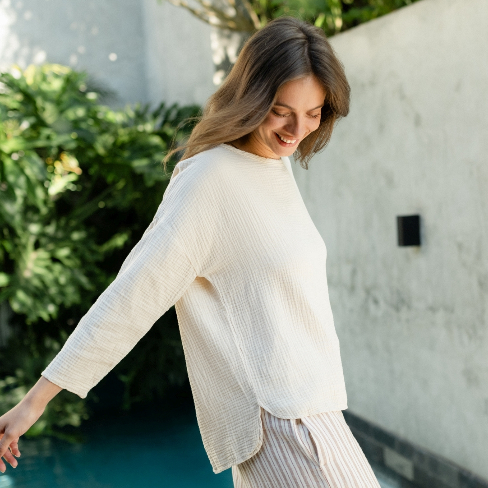 Musselin Langarmshirt Ilvy