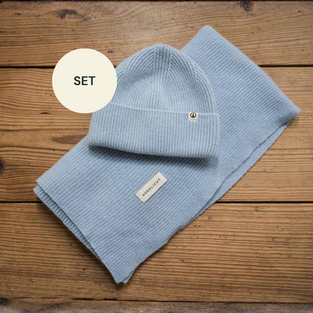 Set: Wollschal + Wollmütze