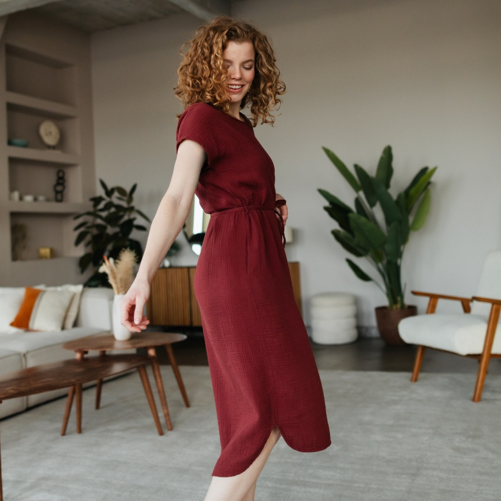 Musselin Kleid Elin