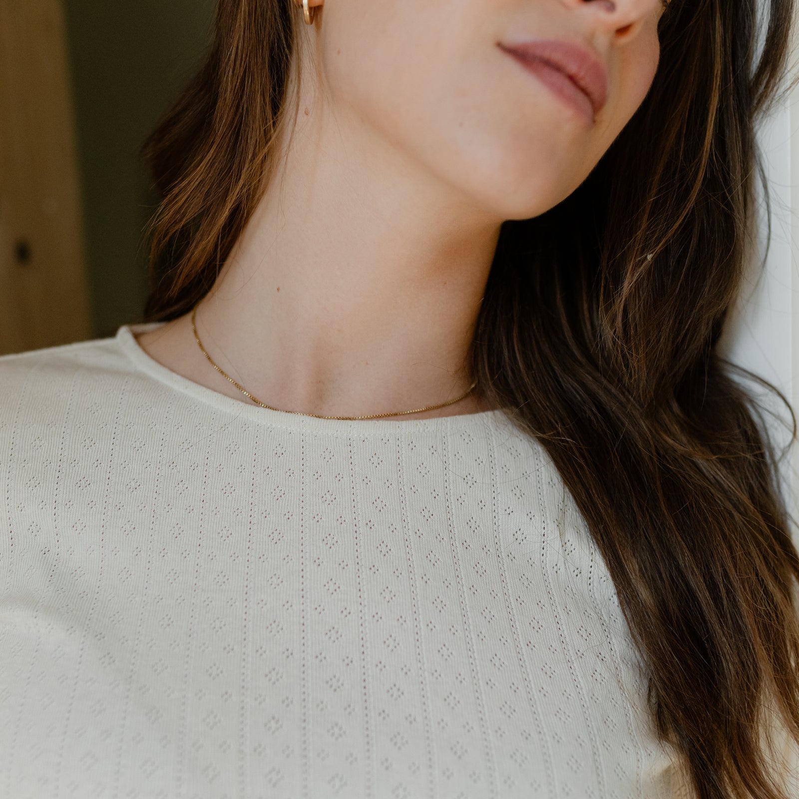 Pointelle Langarmshirt Astrid