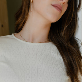 Pointelle Langarmshirt Astrid