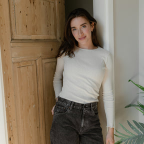 Pointelle Langarmshirt Astrid