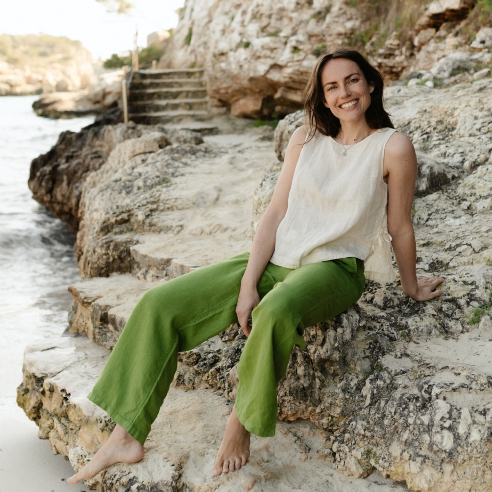 Leinen Top Elsa Natur aus 100% Leinen