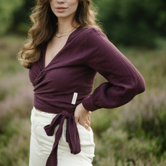 Musselin Wickelbluse Freda