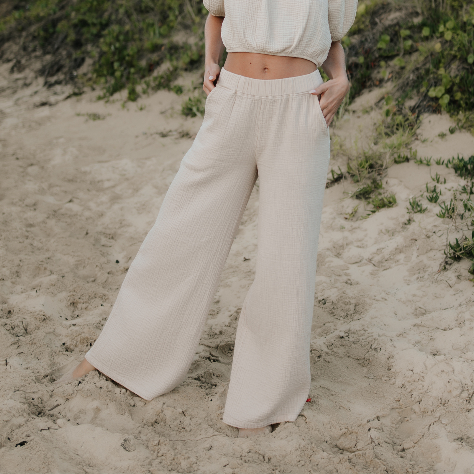Musselin Palazzo Hose Nilla