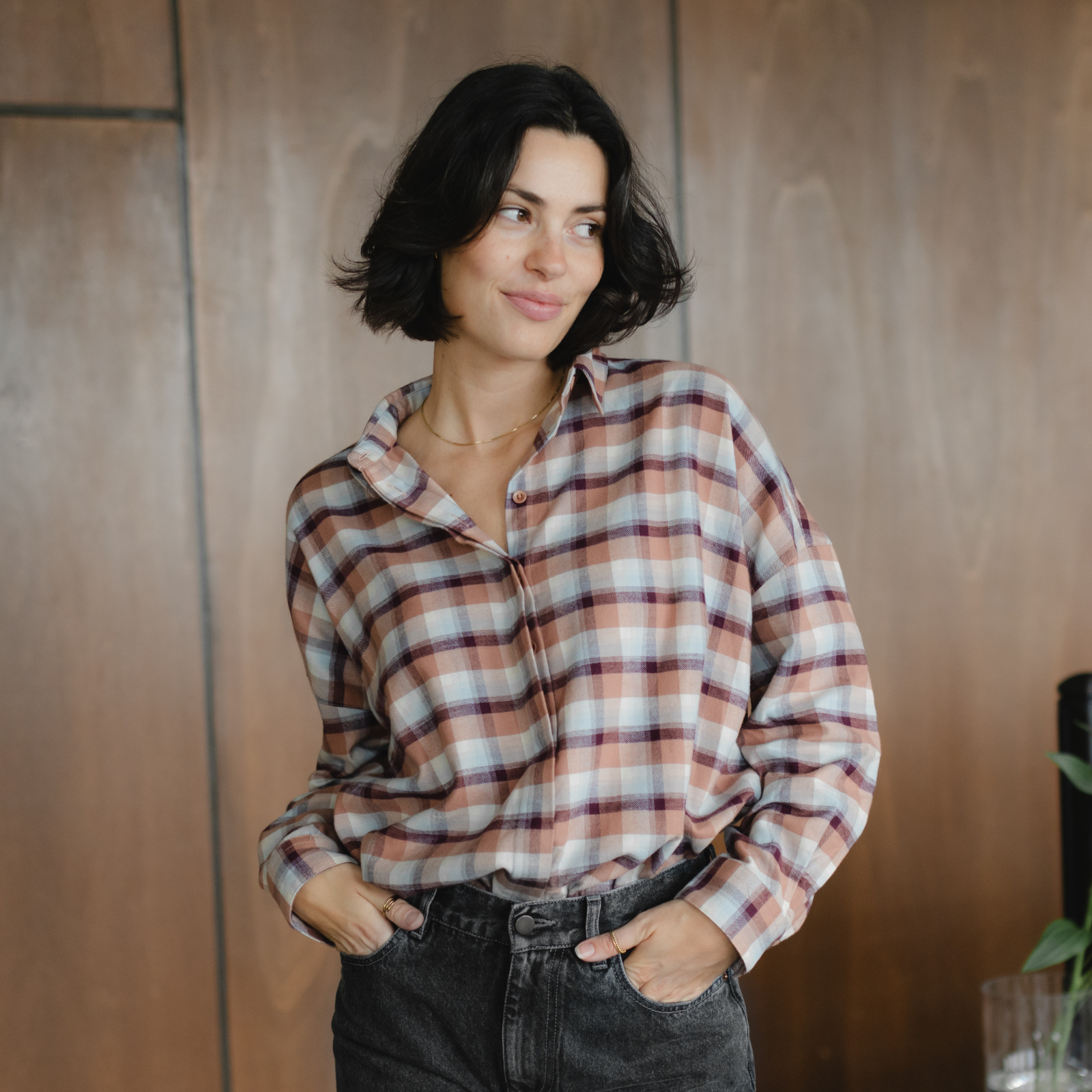 Flanellbluse Femke