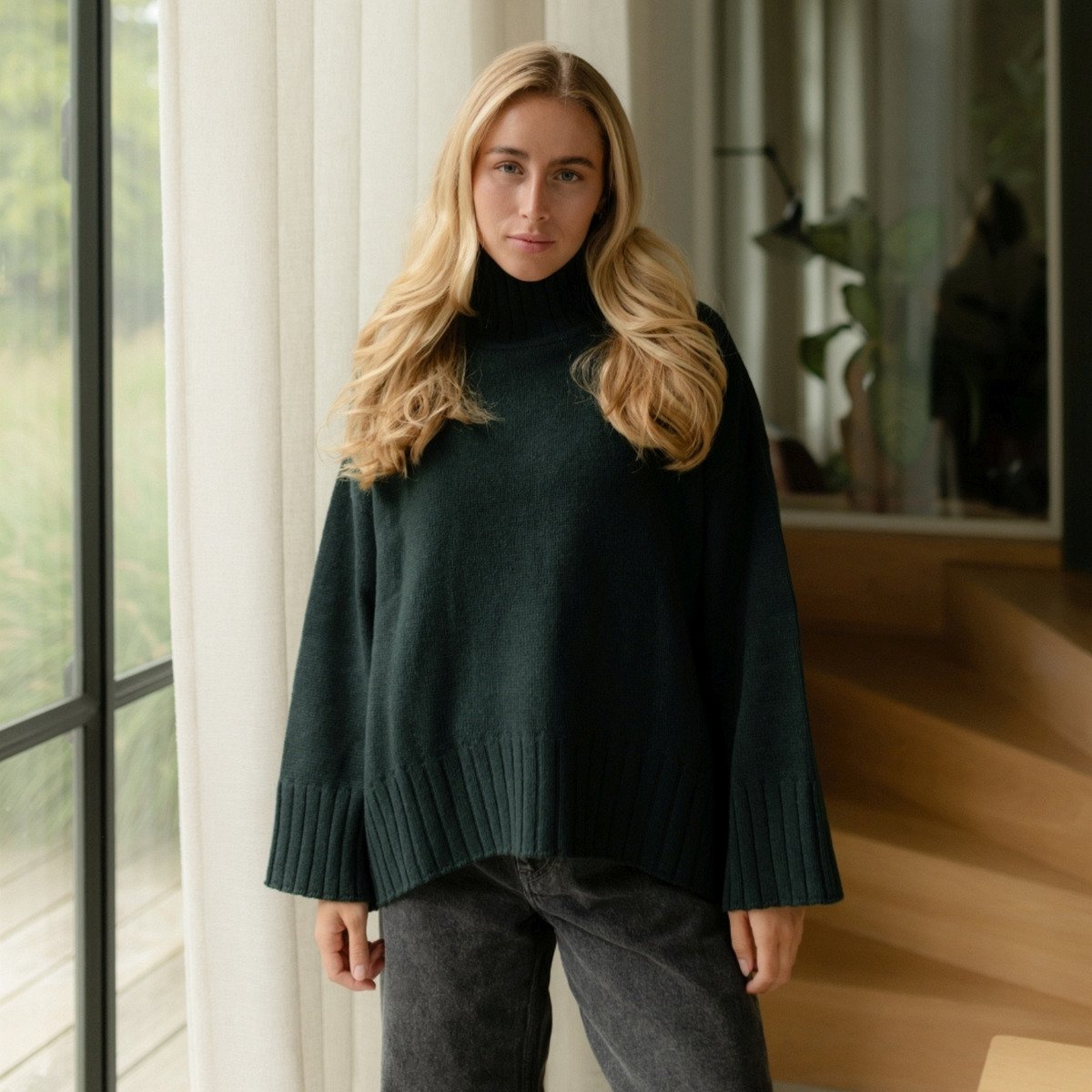 Wollpullover mit Rollkragen Mina