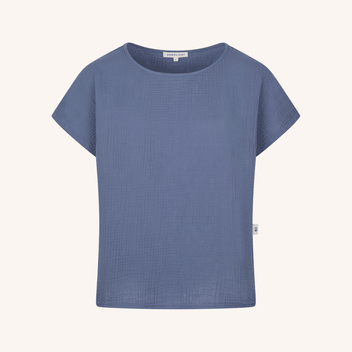 Musselin Shirt Blau