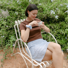 Mini Rock Signe mit Blumenmuster