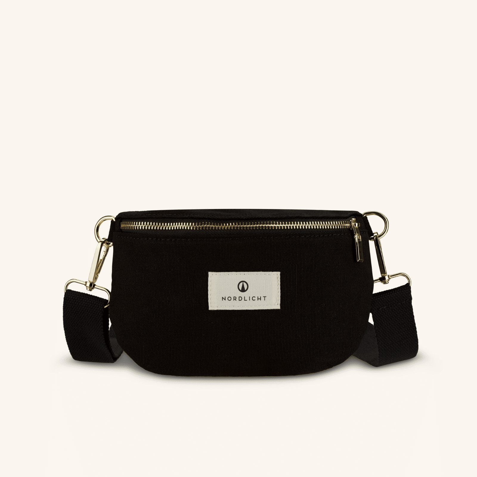 bauchtasche schwarz gold