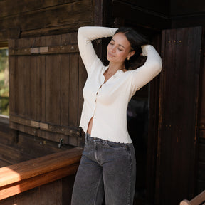 Pointelle Cardigan Astrid