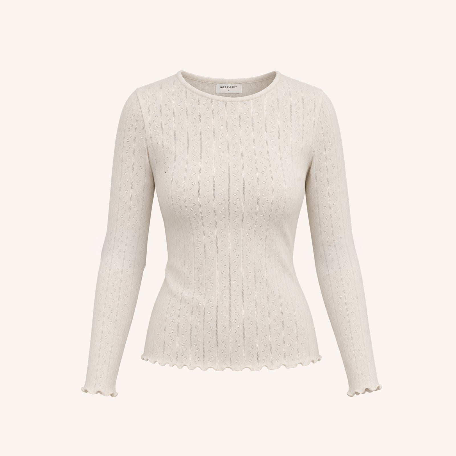 Pointelle Langarmshirt Astrid