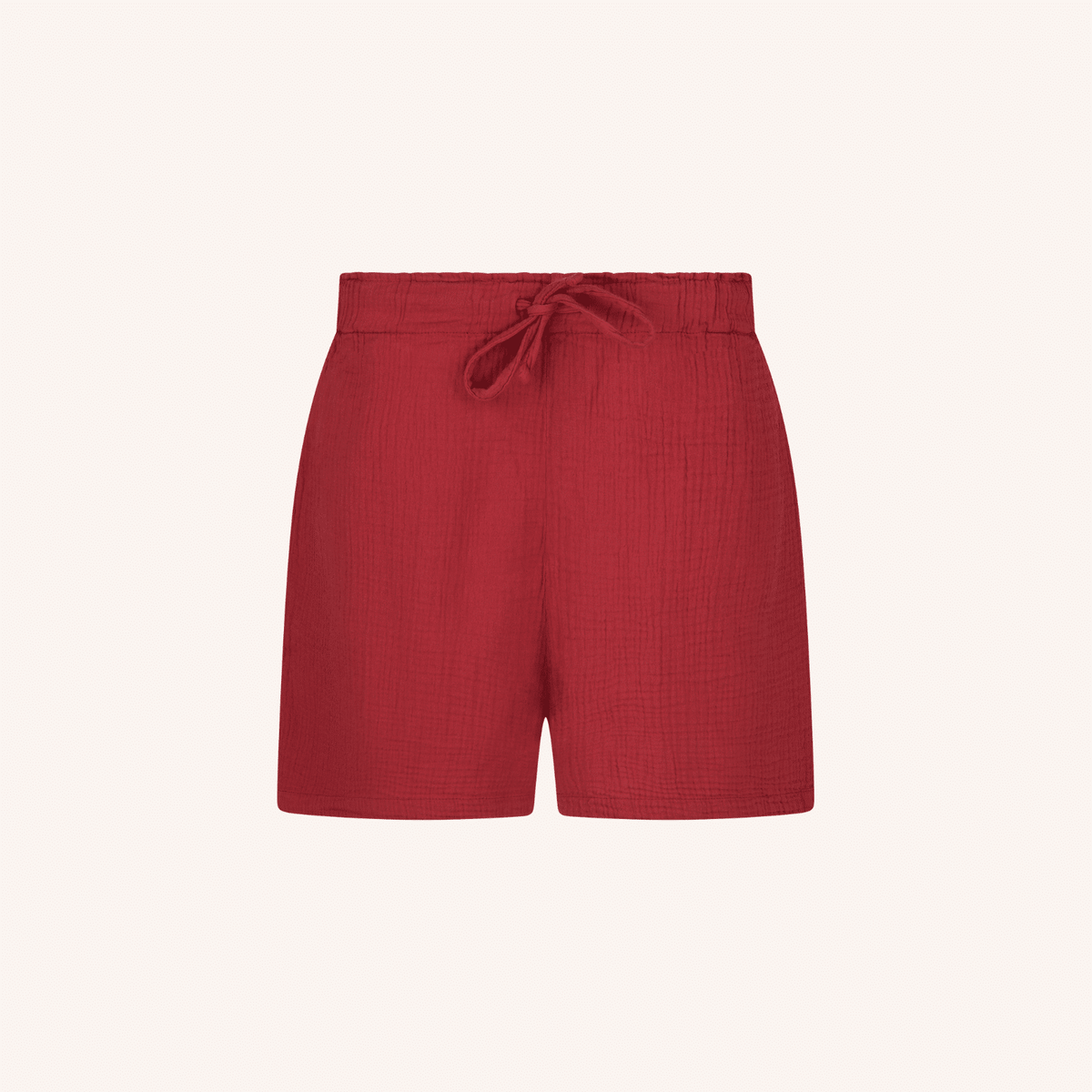 Shorts musselin rot