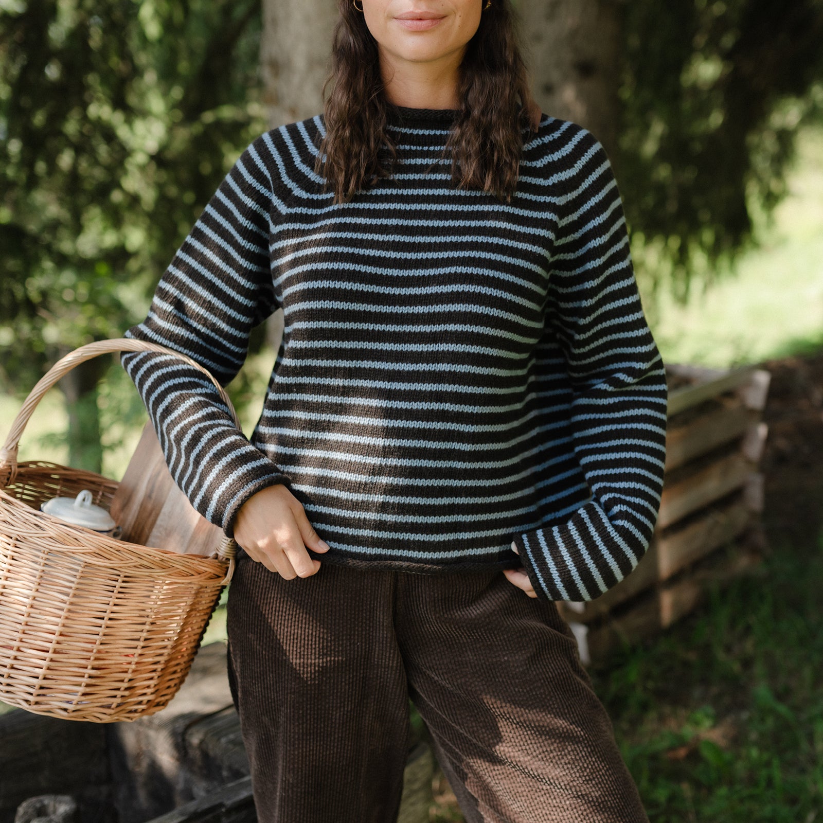 Wollpullover Hella mit Stehkragen