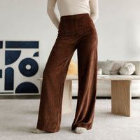 cordhose braun wide leg lova nordlicht