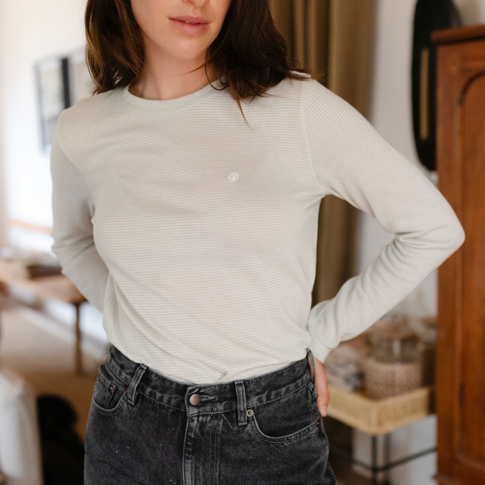 Gestreiftes Langarmshirt Alva