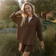 Leinen Bluse Anea