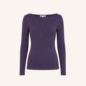 Langarmshirt mit U-Boot Ausschnitt Zoe