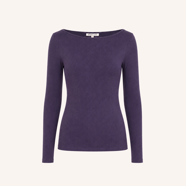 Langarmshirt mit U-Boot Ausschnitt Zoe