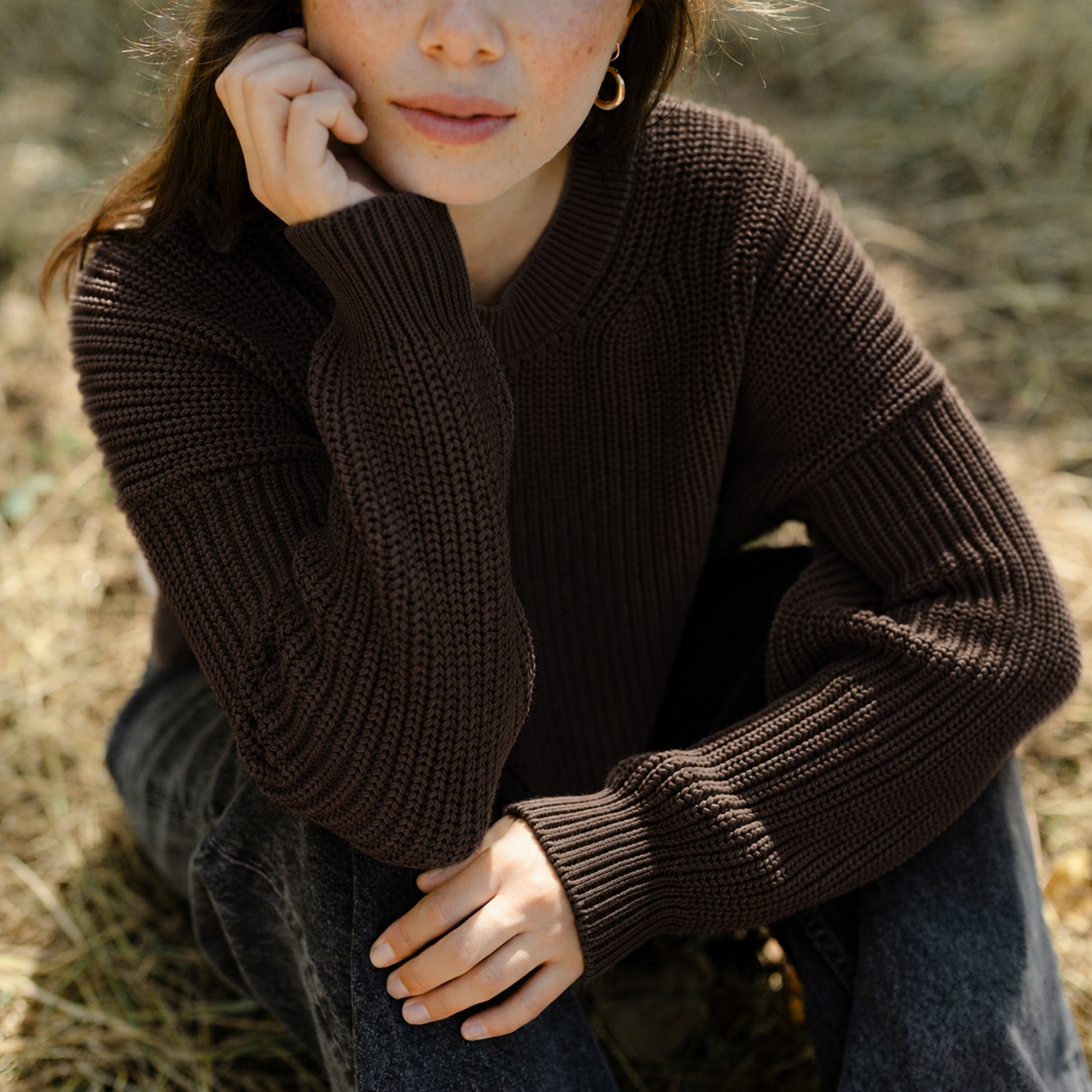 Grobstrick Pullover Mara