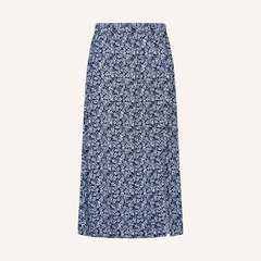 Langer Rock mit Schlitz Junna mit Blumenmuster