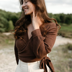 Musselin Wickelbluse Freda