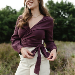 Musselin Wickelbluse Freda