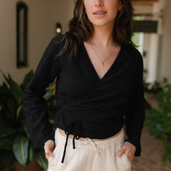 Musselin Wickelbluse Loni